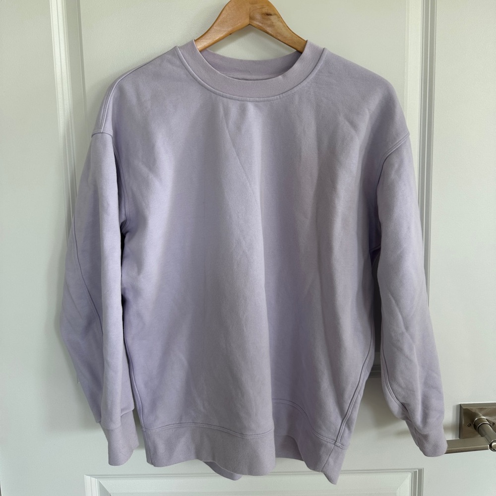 Lululemon Lavender Perfectly Oversize Crew Sweatshirt Size 4